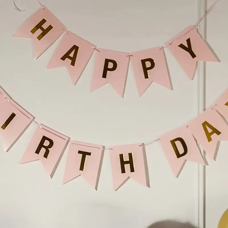 Birthday Banner Rosa