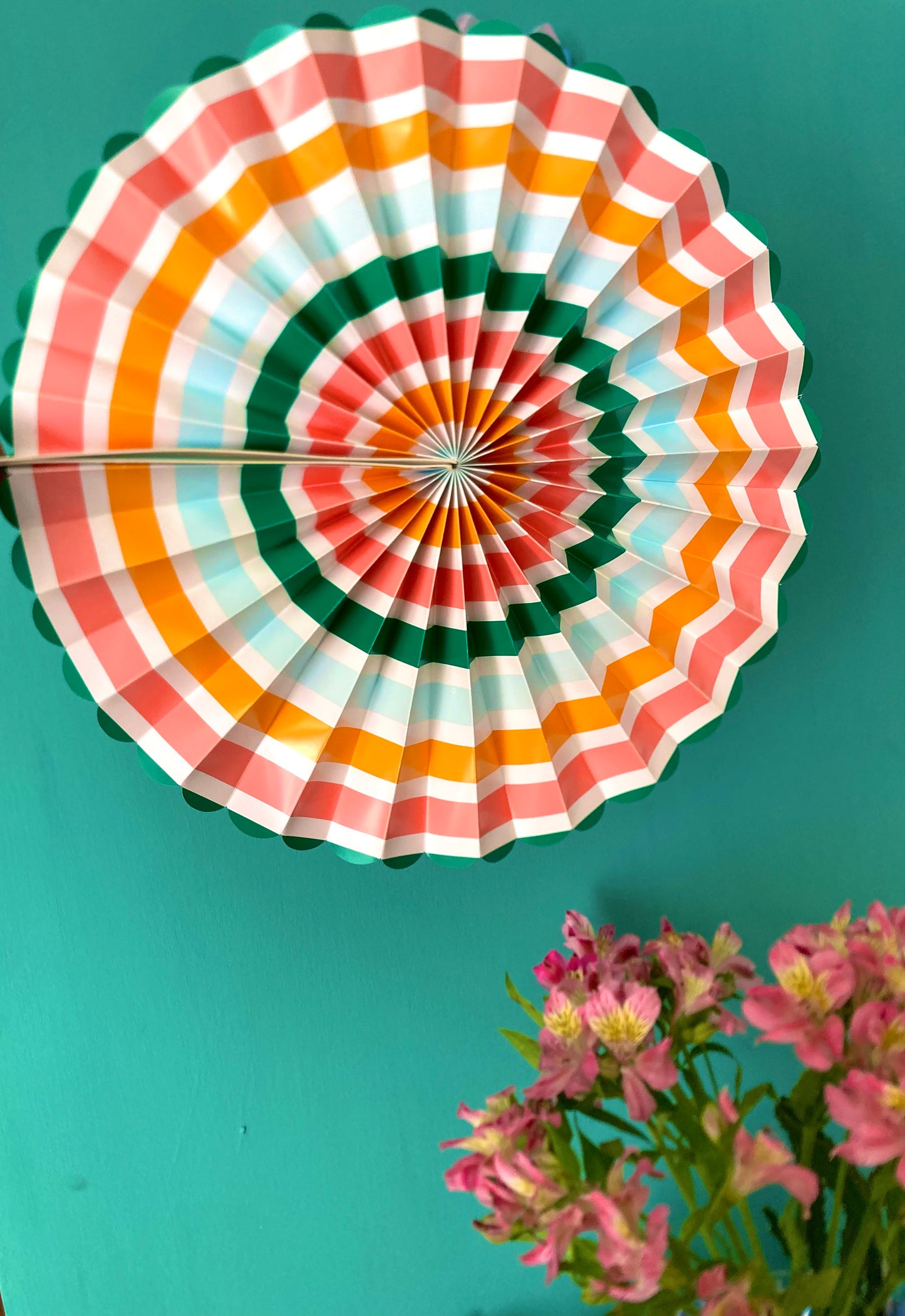 Abanico de Papel de Colores