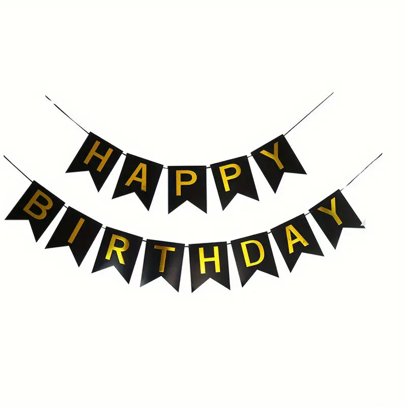 Birthday Banner Negro