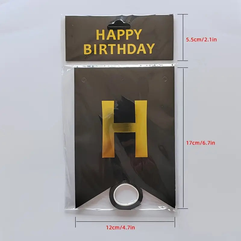 Birthday Banner Negro