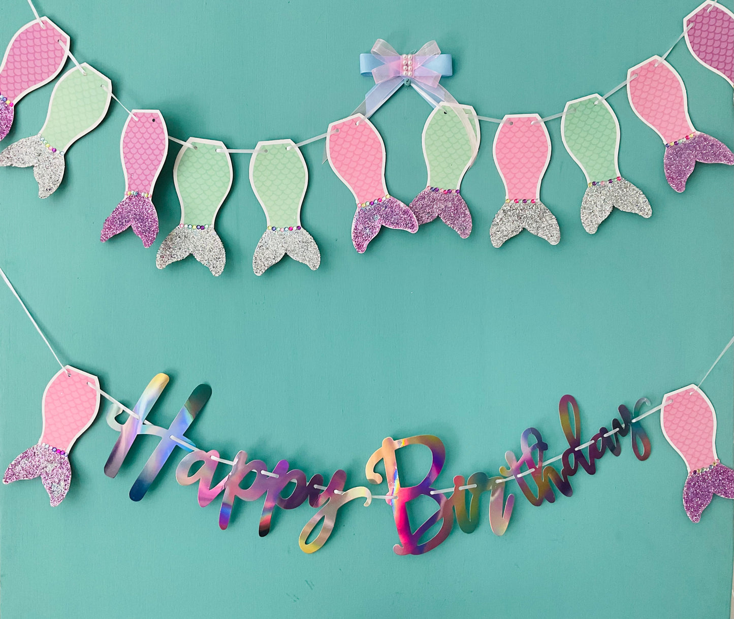 B-DAY Mermaid Banner 2set