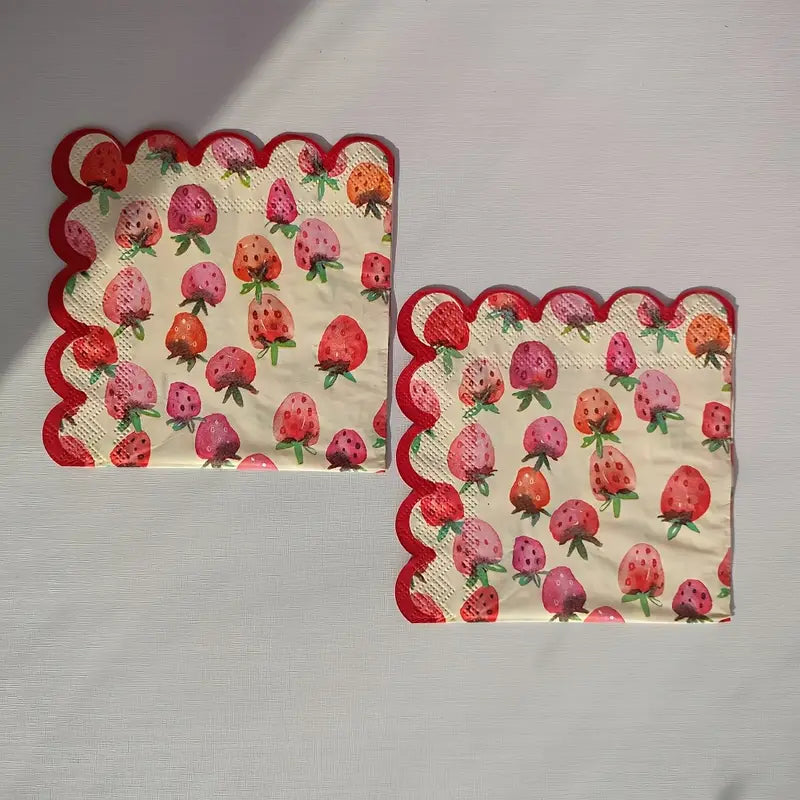 Strawberry Dream 🍓 Napkins