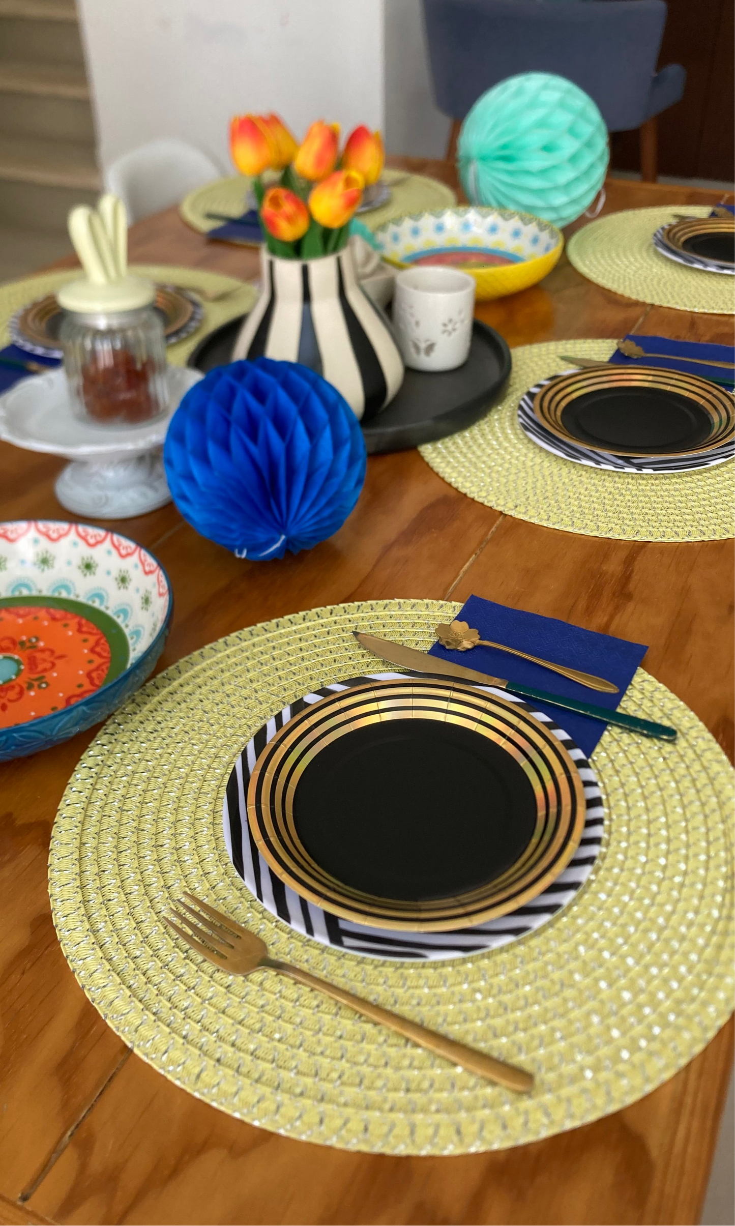 Black party -  8 platos chicos