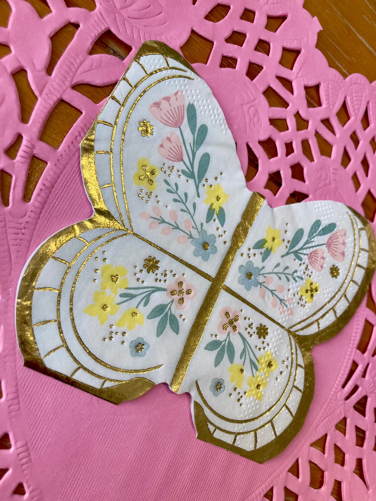 Floral 🌸 Butterfly🦋  -  16 Servilletas