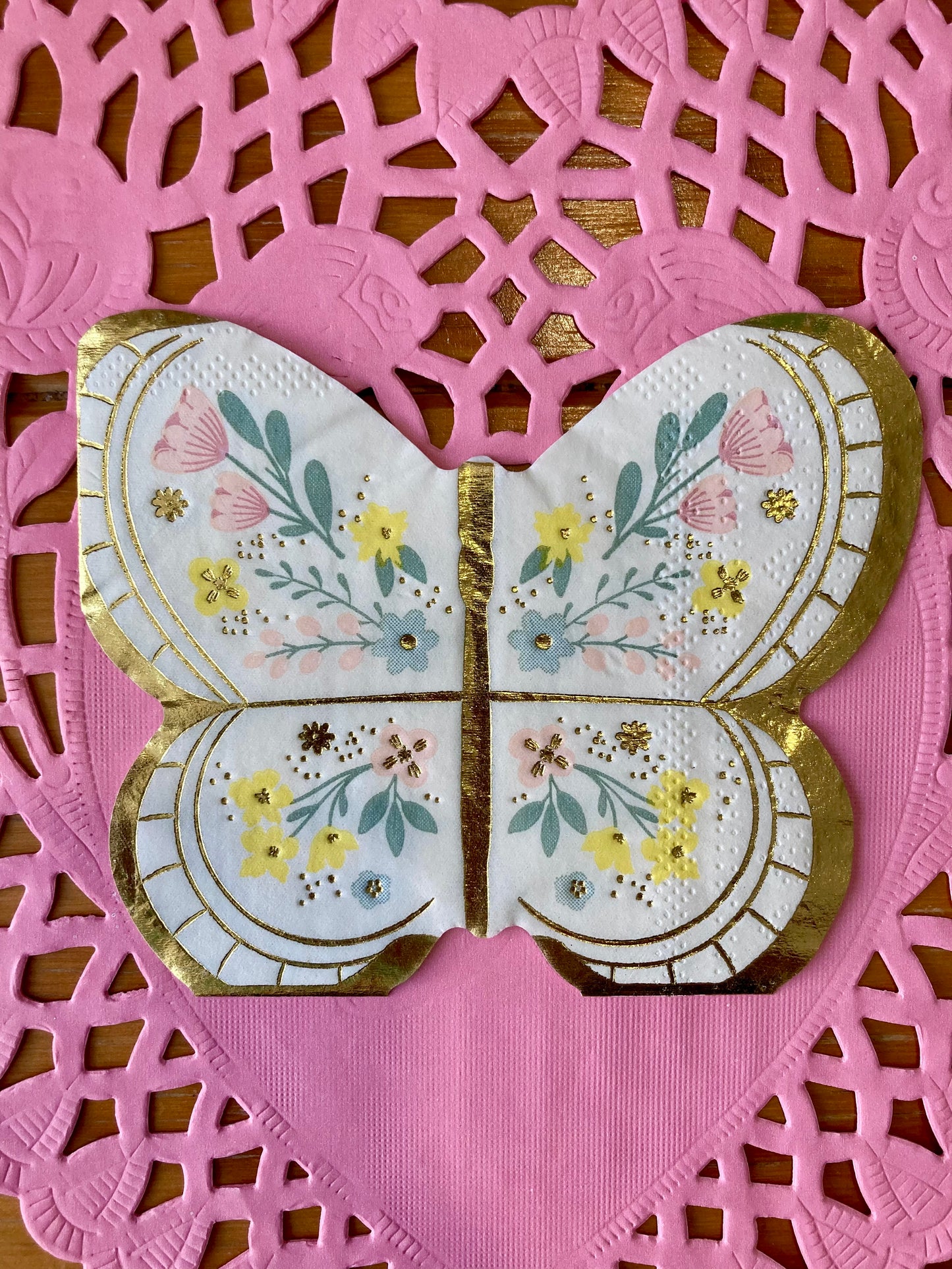 Floral 🌸 Butterfly🦋  -  16 Servilletas