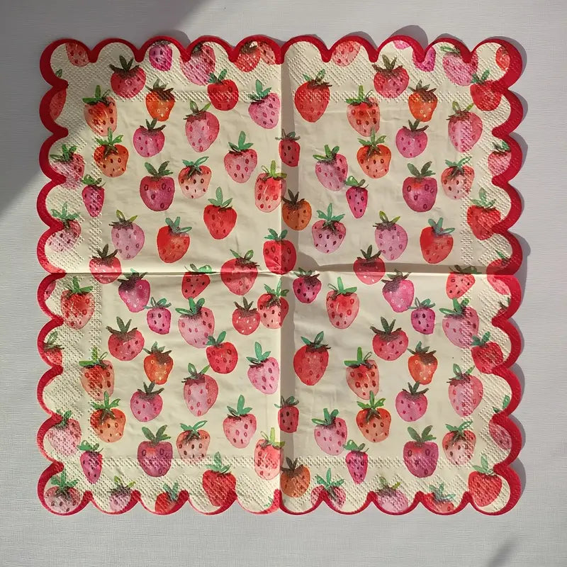 Strawberry Dream 🍓 Napkins