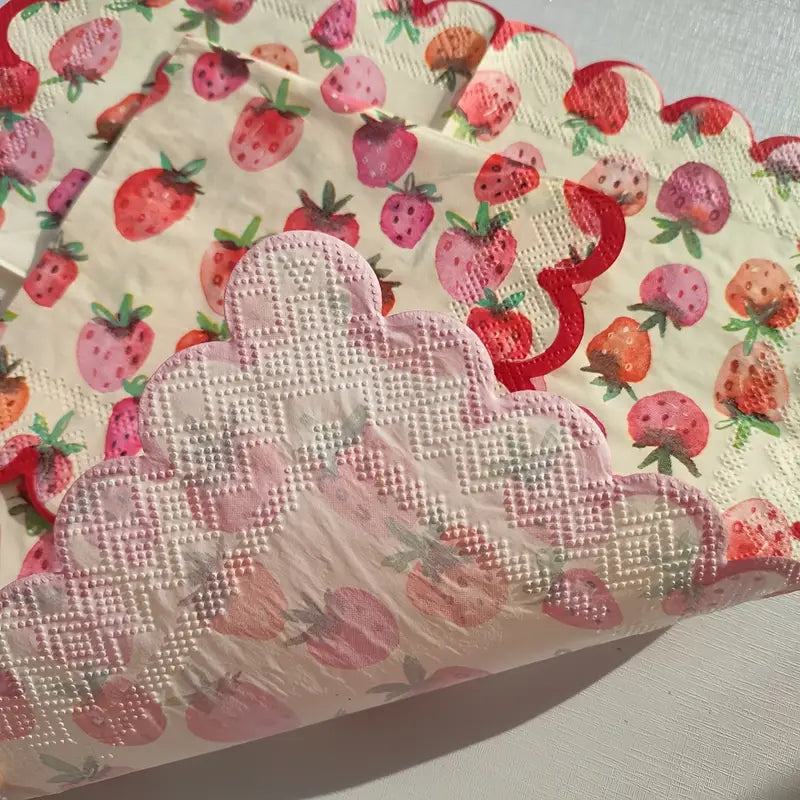 Strawberry Dream 🍓 Napkins