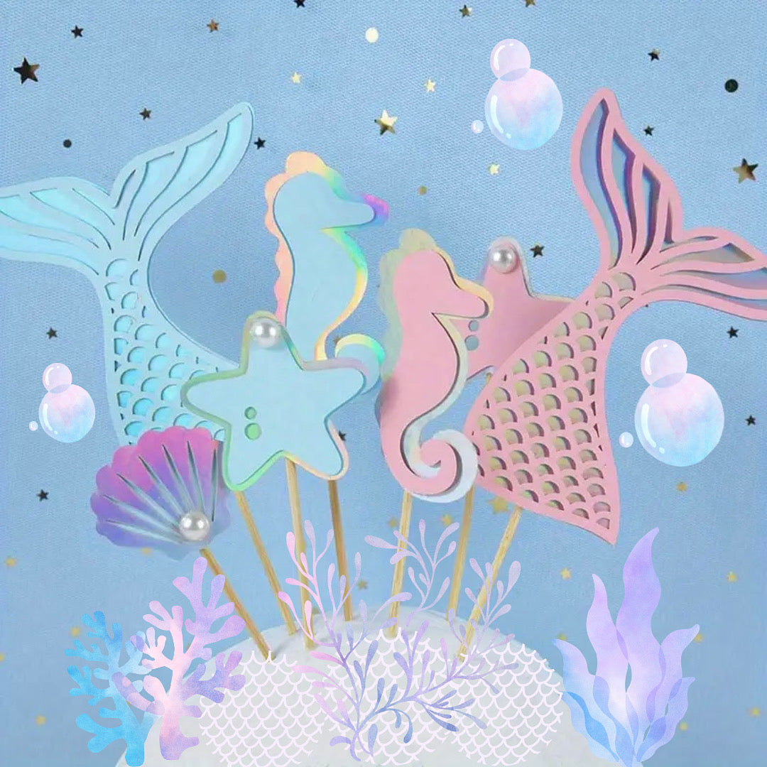 🐚 Mermaid&Friends🧜‍♀️ Cake toppers